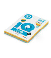 Barevný papír IQ Color A4 - mix 5 intenzivních barev, 80 g/m2, 250 listů