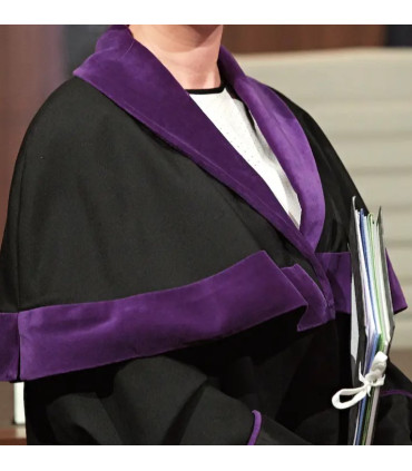 Talár pro soudkyni černé - fialové, žena