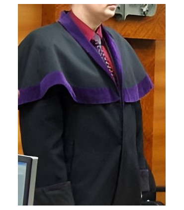 Talár pro soudce černé - fialové, muž