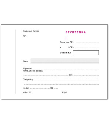 Stvrzenka, kopie stvrzenky, juxta