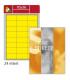 Fluorescentní etikety S&K Label - žluté, 70 x 36 mm, 2400 ks