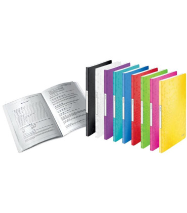 Katalogová kniha Leitz WOW - A4, 20 kapes, červená