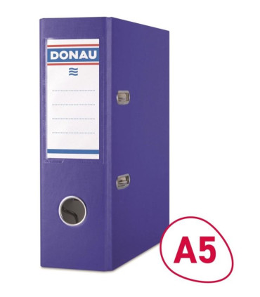 Pákový pořadač Donau A5 - šíře hřbetu 7 cm, tmavě modrý