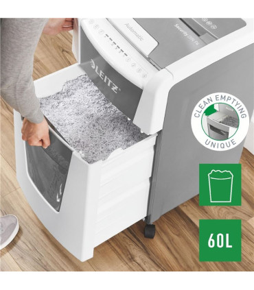 Skartovačka Leitz IQ AutoFeed 300 P4 - P4, řez na částice 4 x 30 mm