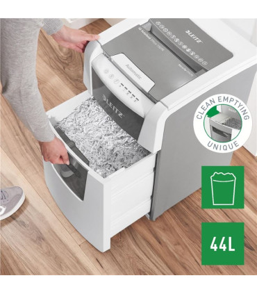 Automatická skartovačka Leitz IQ AutoFeed 150 - P5, řez na mikročástice 2 x 15 mm