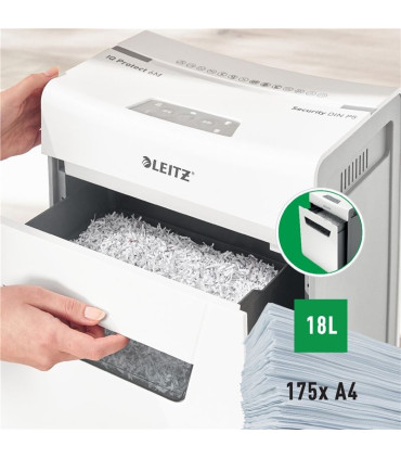 Skartovačka Leitz IQ Protect 6M - P5, řez na mikročástice 2 x 15 mm