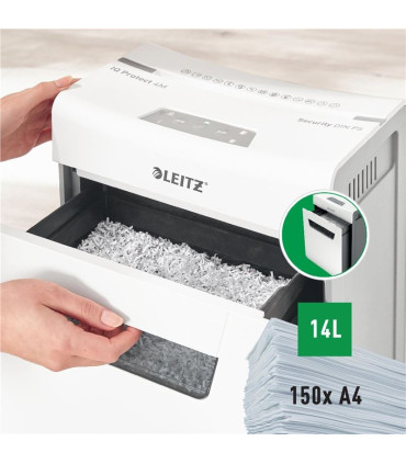 Skartovačka Leitz IQ Protect 4M - P5, řez na mikročástice 2 x 15 mm