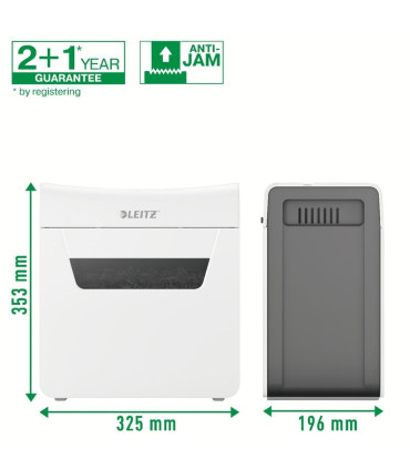 Skartovačka Leitz IQ Protect 6X EU - P4, řez na mikročástice 4 x 40 mm