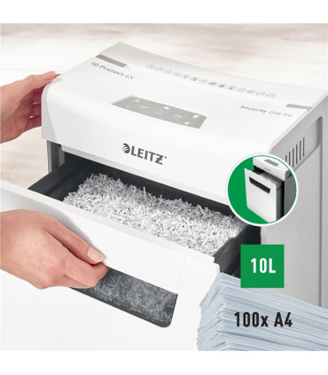 Skartovačka Leitz IQ Protect 6X EU - P4, řez na mikročástice 4 x 40 mm