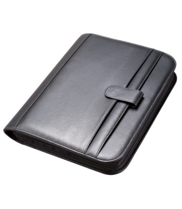 Konferenční desky A4 s kalkulačkou RICCIONE, zip, černá (30040)