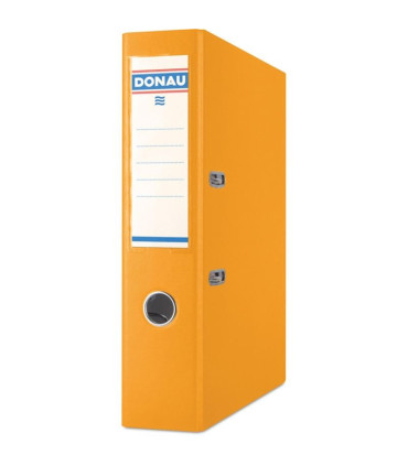 Pákový pořadač Donau Master - A4, šíře hřbetu 7 cm, oranžový