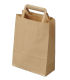 Papírová taška hnědá - 45 x 48 x 17 cm, ploché ucho, 1 ks