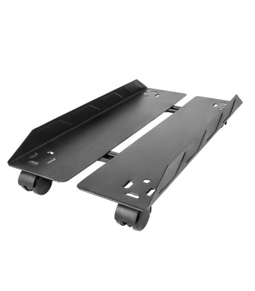 Pojízdný vozík na PC, 25 x 34 cm, tmavě šedá