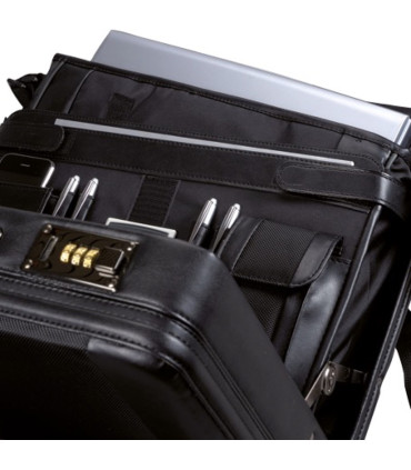 Kufr na notebook 17 Alassio MODICA, černá, číselné známky (45039)