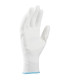 Polomáčené rukavice BUCK - bílé, vel. 8