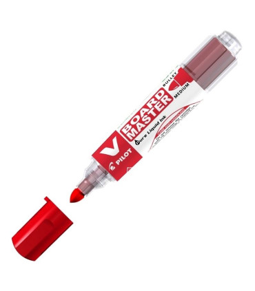 Popisovač Pilot V Board Master - kulatý hrot, červený