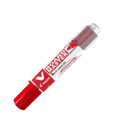 Popisovač Pilot V Board Master - kulatý hrot, červený