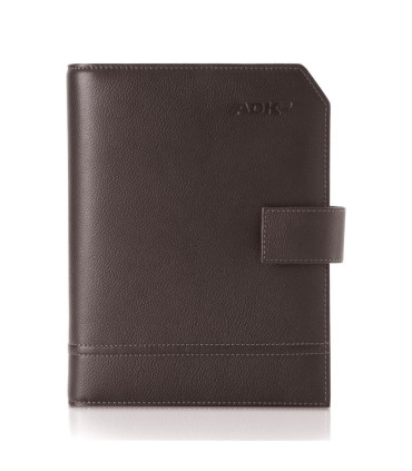 Diář ADK Classic - A5, denní, kožený, hnědý, rok 2025