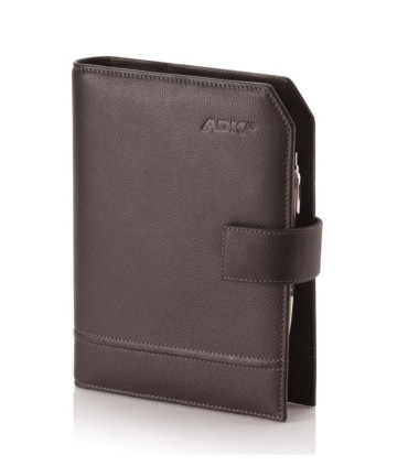 Diář ADK Classic - A5, denní, kožený, hnědý, rok 2025
