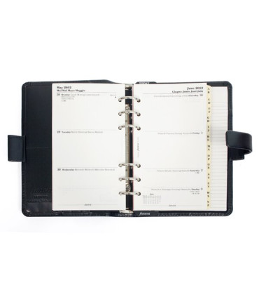 Diář Filofax Metropol - A6, týdenní, černý