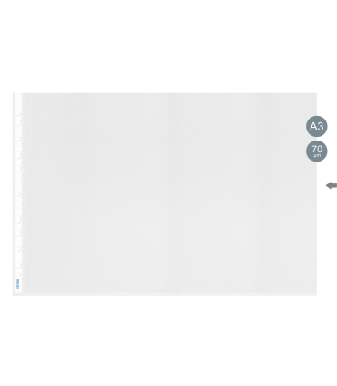 Euroobaly U - A3, na šířku, lesklé, 70 mic, 50 ks