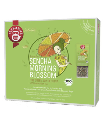 Zelený čaj SENCHA Teekanne Luxury  - do konvičky, 20x 4 g, 80 g