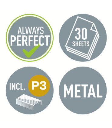 Sešívačka Leitz NeXXt 5502 WOW - 30 listů, červená