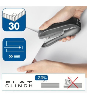 Sešívačka Rapid F30 - 30 listů, ploché sešívání, bílá