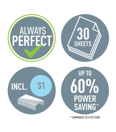 Sešívačka Leitz NeXXt Softpress - 30 listů, černá