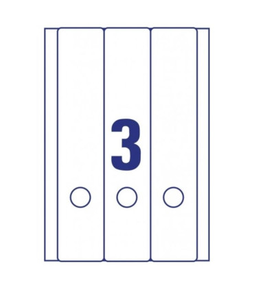 Etikety na pořadače Avery Zweckform - bílé, 61 x 297 mm, 90 ks