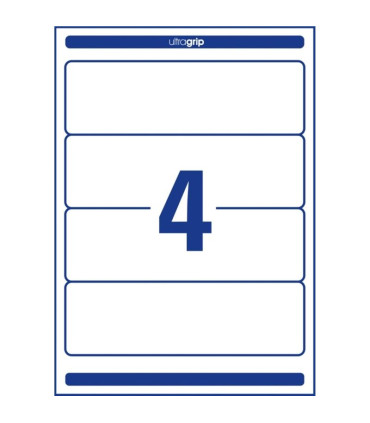 Etikety na pořadače Avery Zweckform - bílé, 192 x 61 mm, 120 ks