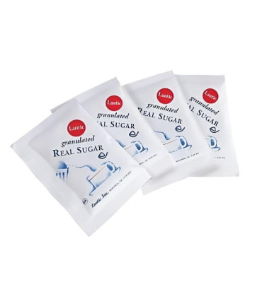 Hygienicky balený cukr s vlastním potiskem, velký polštářek C, 4g, výroba