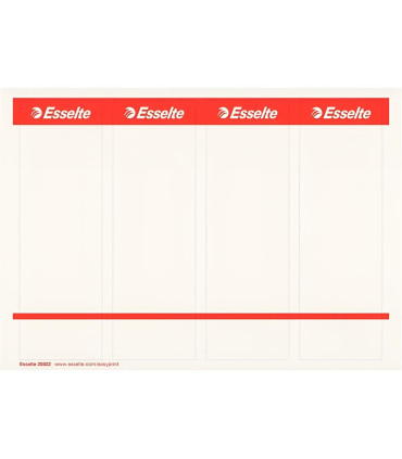 Samolepicí etikety na pořadače Esselte - 7,5 cm, 40 ks