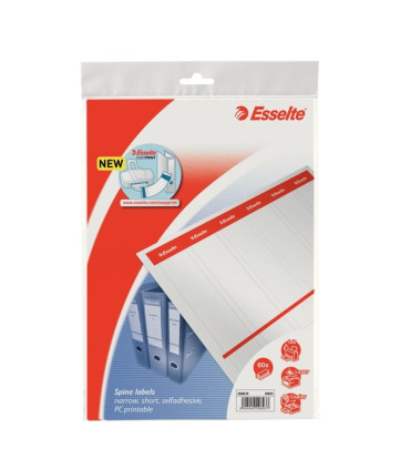 Samolepicí etikety na pořadače Esselte - 5 cm, 60 ks