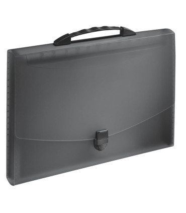 Aktovka s přihrádkami Esselte VIVIDA - A4, 12 přihrádek, černá