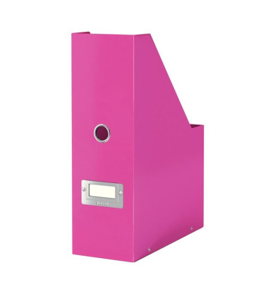 Stojan na časopisy Leitz WOW Click & Store - 10,3 cm, růžový