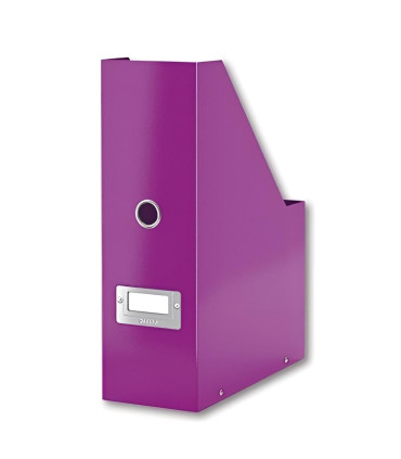 Stojan na časopisy Leitz WOW Click & Store - 10,3 cm, purpurový