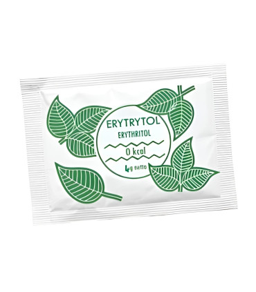 Hygienicky balené sladidlo s vlastním potiskem, velký polštářek C, 4g, ERYTHRITOL