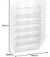 Prezentační nástěnný stojan Durable FLEXIPLUS - 6 přihrádek, transparentní