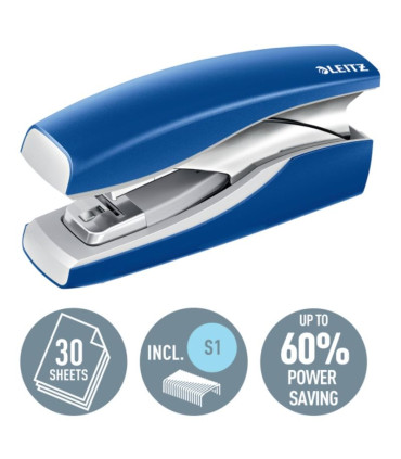Sešívačka Leitz NeXXt Softpress - 30 listů, modrá