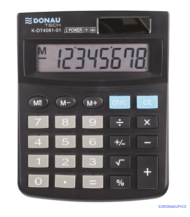 Stolní kalkulačka DONAU TECH, K-DT4081 - 8míst, černá