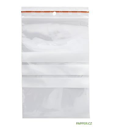 Rychlouzavíratelné sáčky Q-Connect - 10 x 15 cm, 100 ks, s pruhy