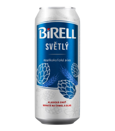 Nealkoholické pivo Birell - světlé, 24x 0,5 l, plech