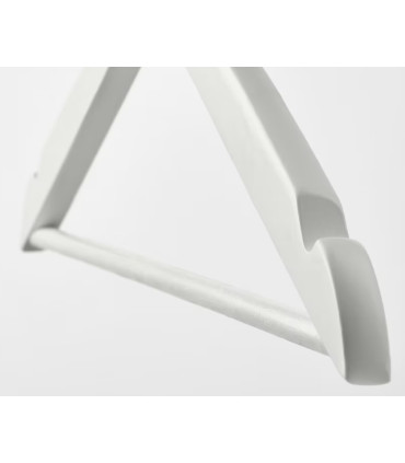 Masivní dřevěné ramínko, Barva bílá, Cena za balení