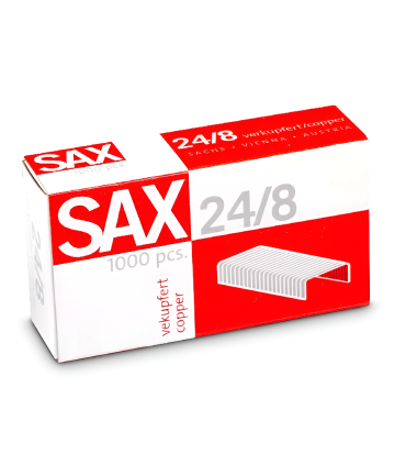 Drátky do sešívačky Sax - 24/8, 1000 ks