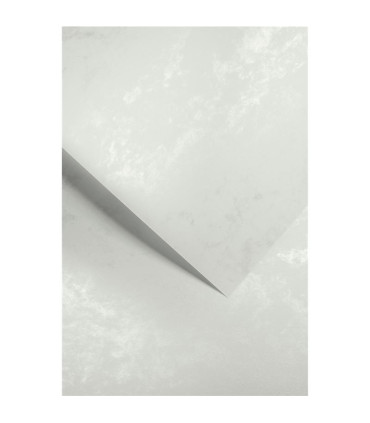 Ozdobný papír A4 Mramor - 220 g/m2, stříbrný, 20 listů