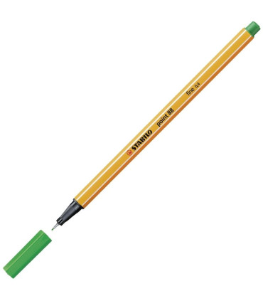 Liner STABILO point 88 - 0,4 mm, zelený, 1 ks