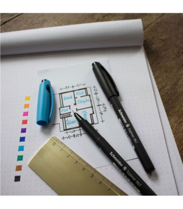 Liner Schneider 967 - 0,4 mm, červený