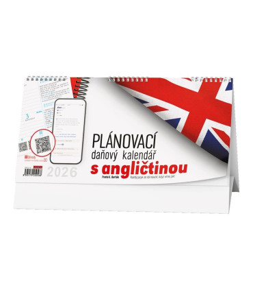 Stolní kalendář 2026 Daňový s angličtinou