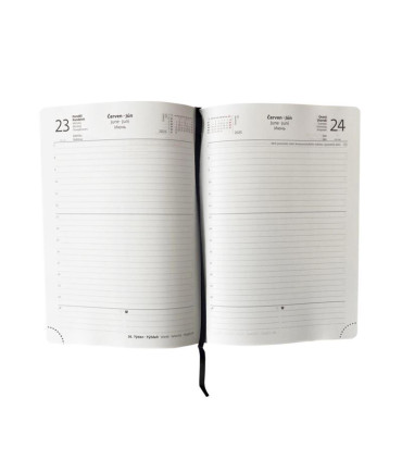 Diář denní Pastelini A5 - šedý 2026